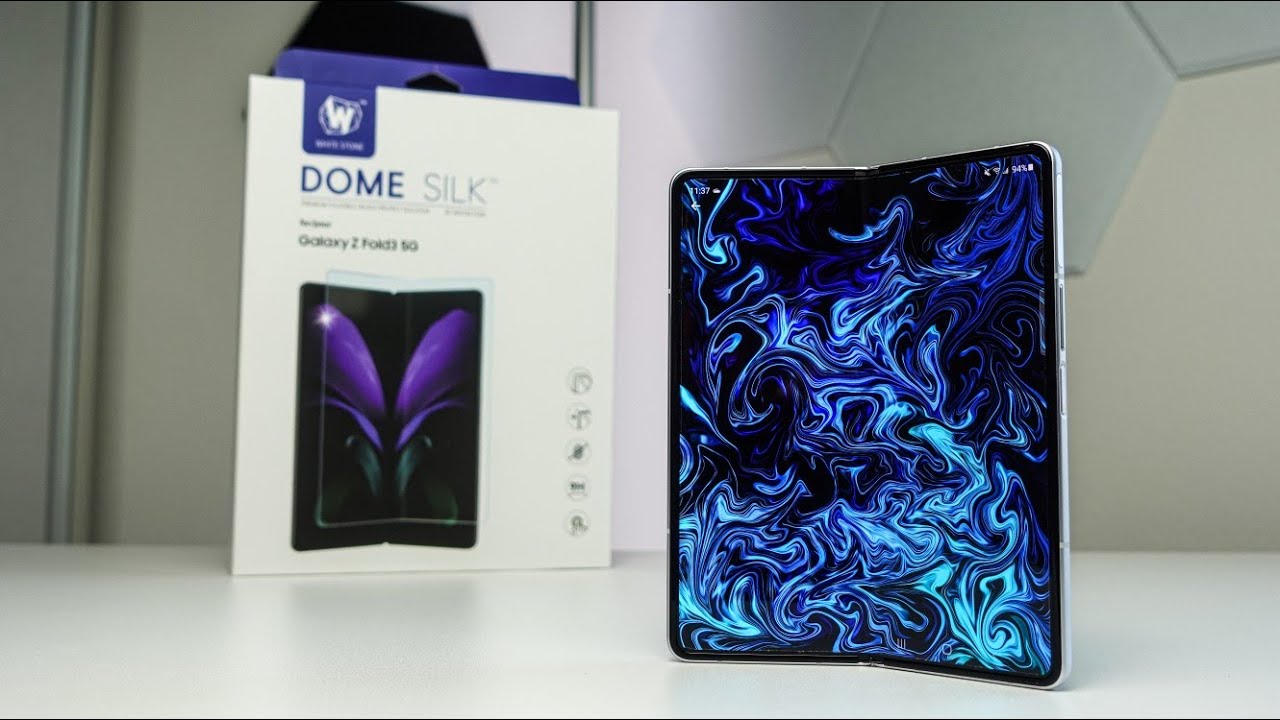 Samsung Galaxy Z Fold 3 Whitestone Dome Glass Silk INSTALL & REVIEW