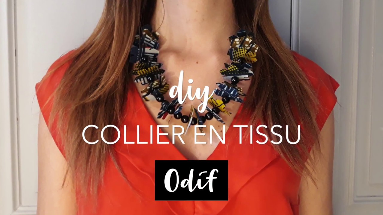 [Tuto Loisirs Cr&eacute;atifs] Odif DIY - Un collier estival fabriqu&eacute; en tissu