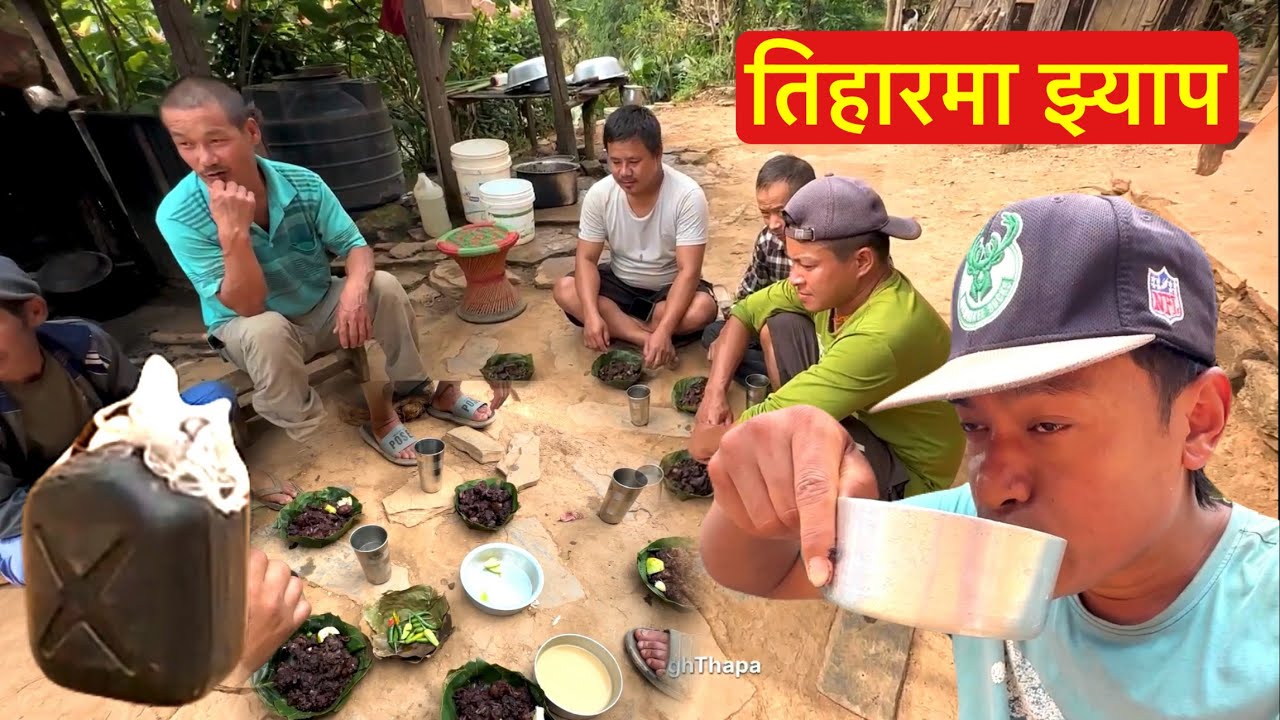 Cooking 10 Kg Pork Meat & Eating With Local In Nepali Festival / Bhuwan Singh Thapa Village Video
