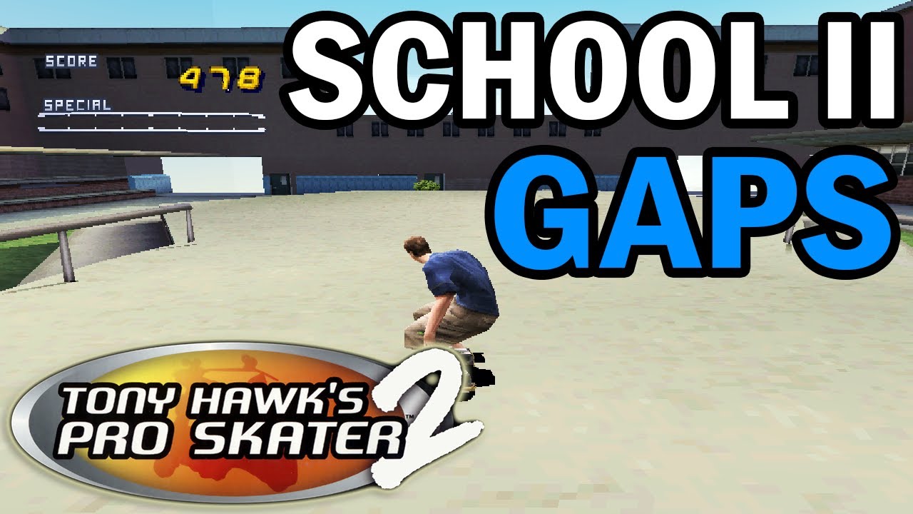 Tony Hawk's Pro Skater 2 (PS1) - School II All Gaps