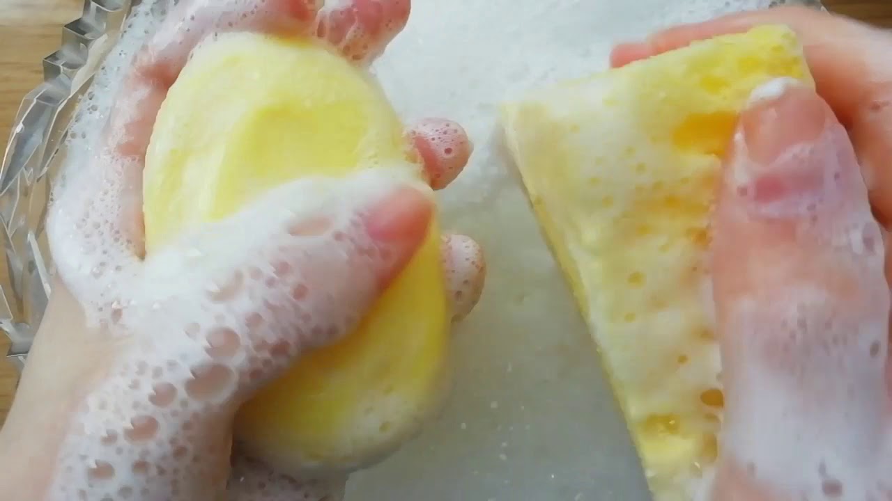 ASMR soap lather sponge soap lathering Мыление