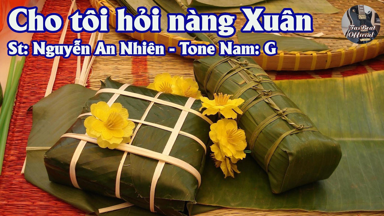 Karaoke Cho Tôi Hỏi Nàng Xuân Tone Nam | TAS BEAT