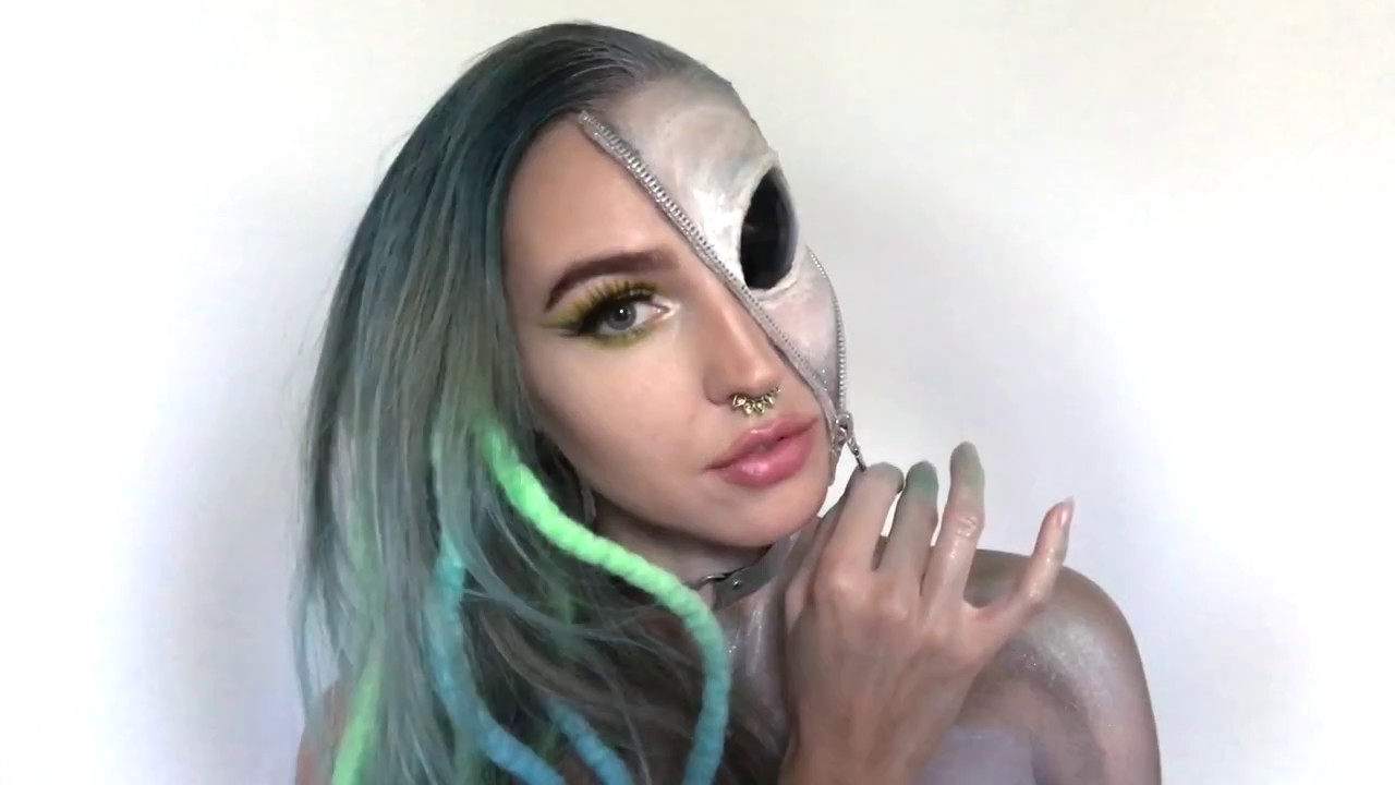 Alien Halloween Makeup Tutorial