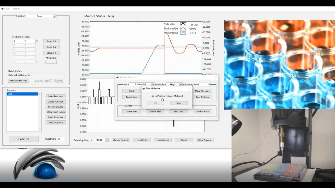 Mapping in a 96-well plate using the Mach-1 multiaxial mechanical tester -Development - Procedure