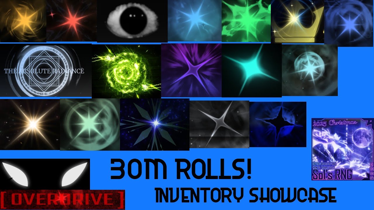 MY 30 MILLION ROLLS SOL’S RNG INVENTORY SHOWCASE!!!
