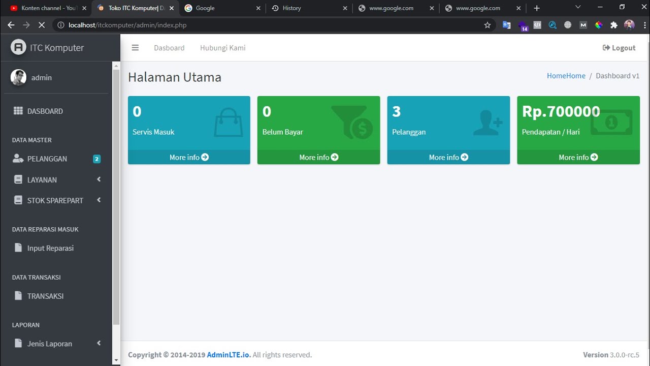 Source Code Aplikasi Jasa Service Computer Untuk Toko Komputer Berbasis WEB