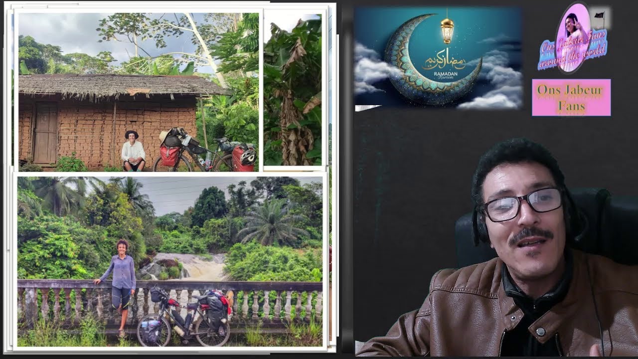 Rihab Gwayed Tour d'Afrique à vélo🚴‍♀️أبطال تونسيون🏆رحاب قويد تونسية تتجول في أفريقيا🌴بدراجة هوائية