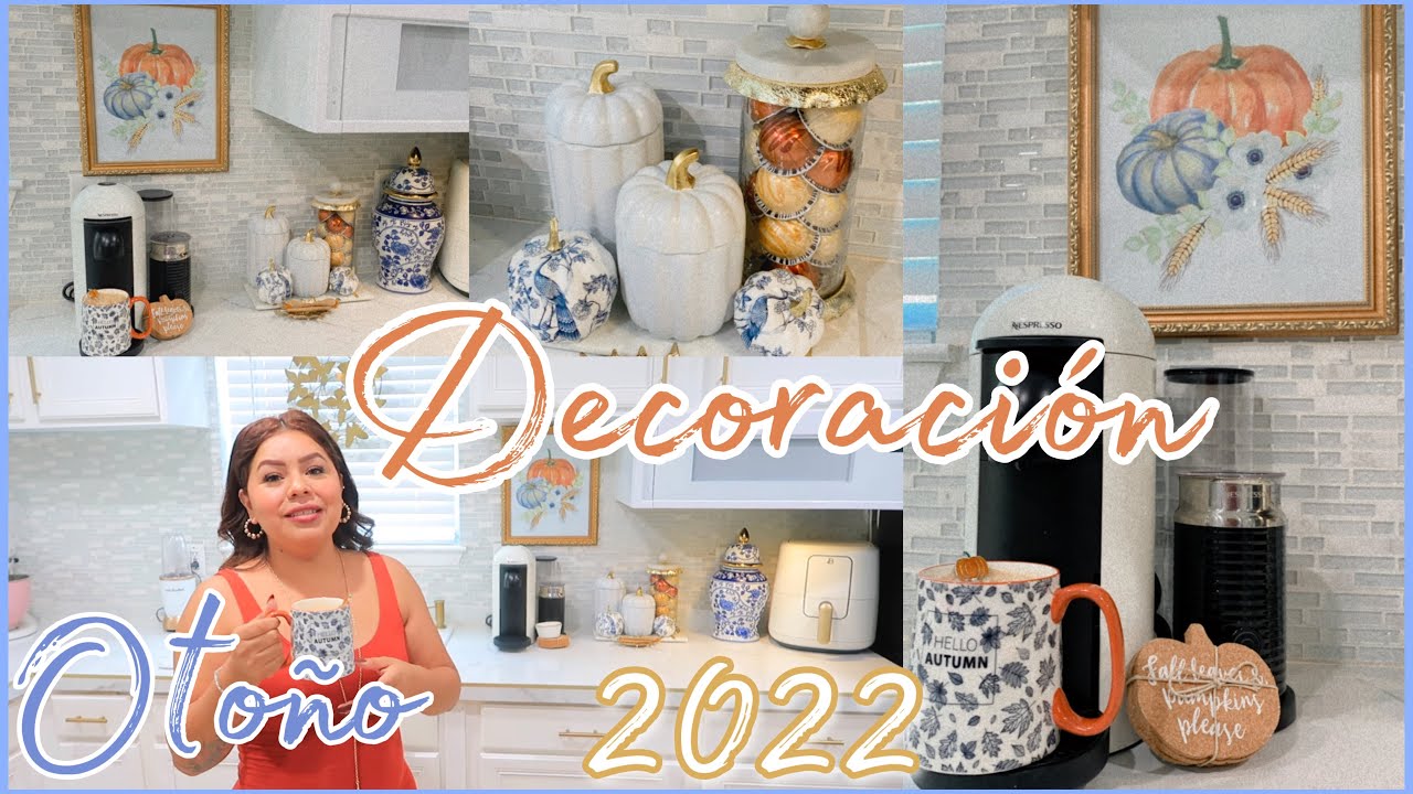 IDEAS PARA DECORAR CON POCO DINERO OTOÑO 🍂💙 MI ESTACIÓN DE CAFÉ 2022 | DECORACIÓN DE OTOÑO 🍂