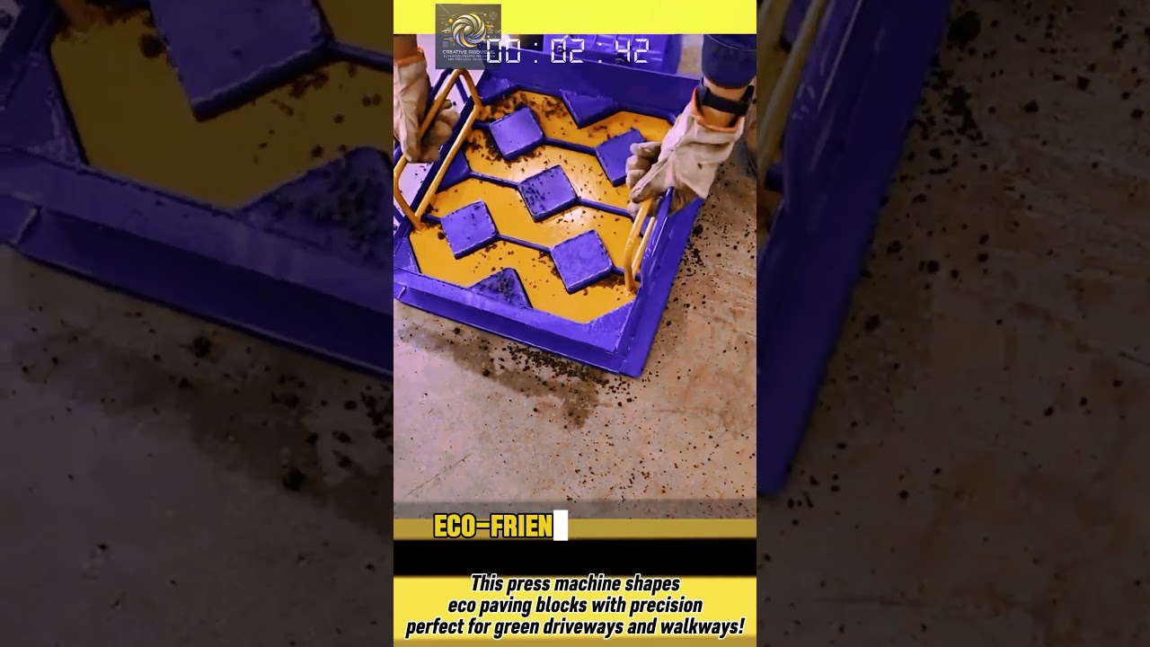 Interlocking Grass Paver Block Press! Eco-Friendly Concrete Bricks with Modern Molds