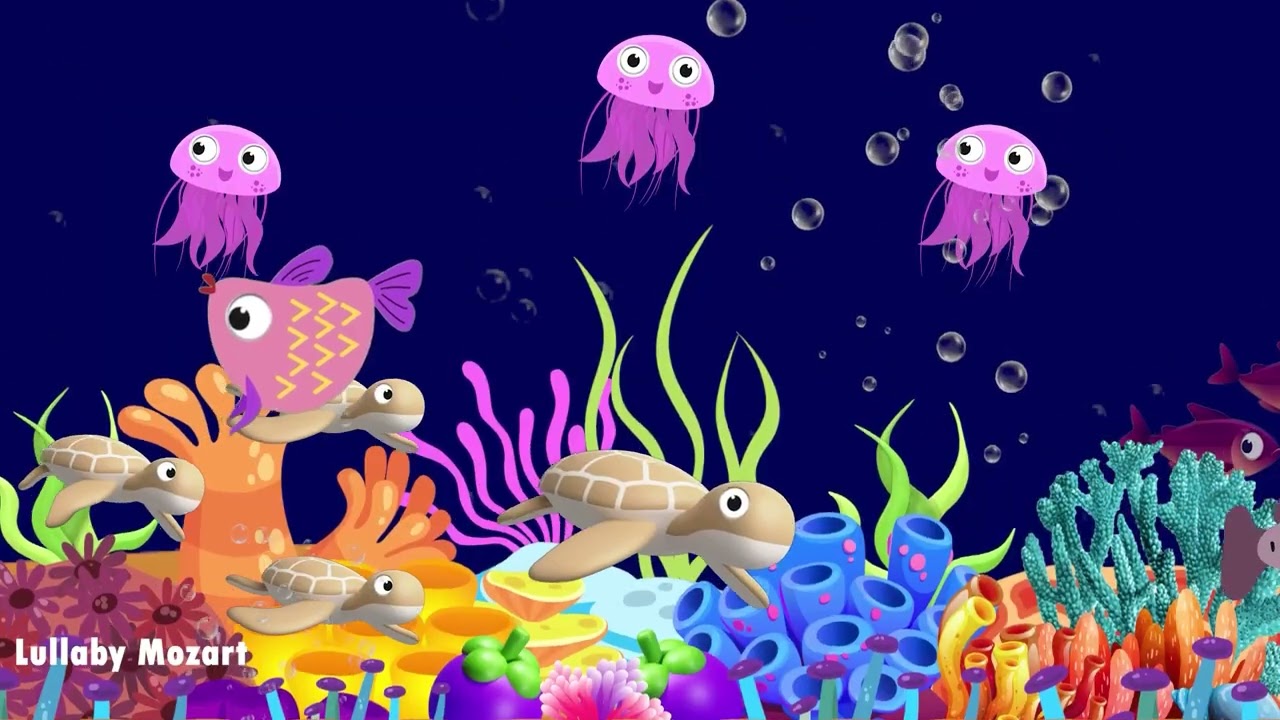 Baby sleep music 💤 Lullabу and Calming Undersea Animation 🐟 Soothing fishes #1035 #relaxingmusic