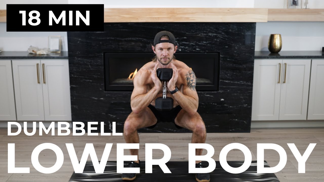 18 MIN LOWER BODY WORKOUT | LOWER BODY DUMBBELL WORKOUT | LOWER BODY TABATA WORKOUT