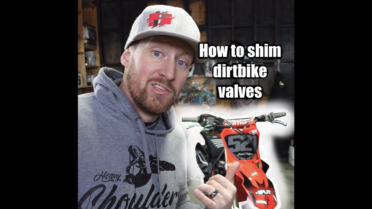 How to shim valves on 4 stroke dirt bike.