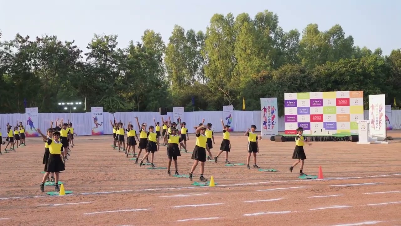 SATRANGI | SPORT DAY 2025 | Dancing Sunflowers – Sunflower Drill - St.Peter's high school