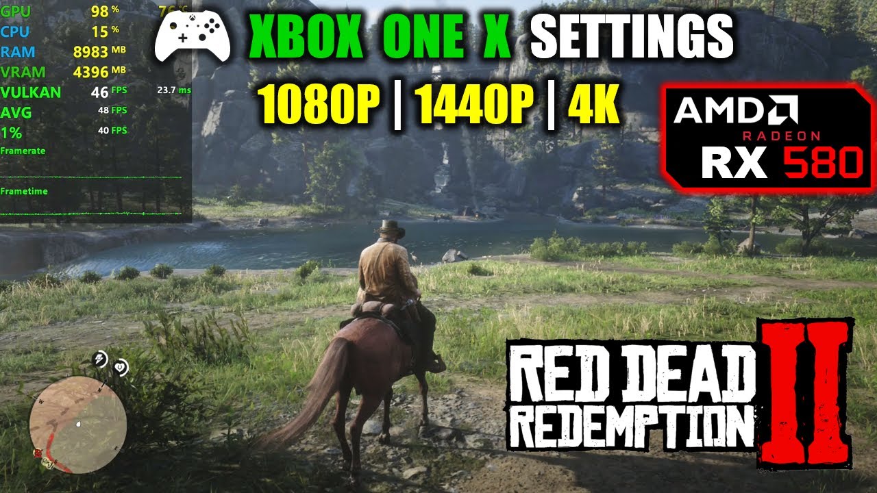 RX 580 | Red Dead Redemption 2 - Xbox One X settings - 1080p, 1440p, 4K