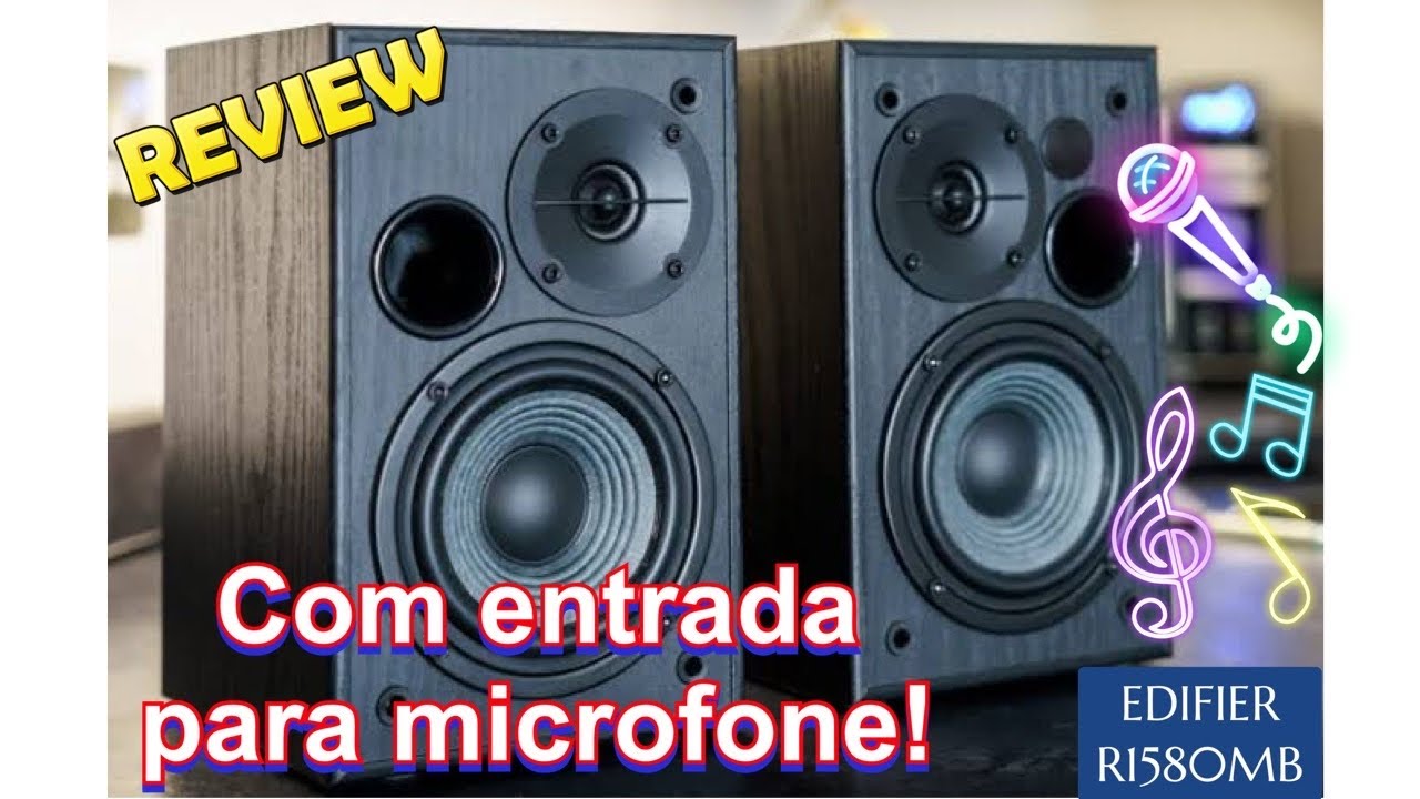 Review - Caixa de som / monitor Edifier R1580MB com entrada para 2 microfones ou 2 instrumentos