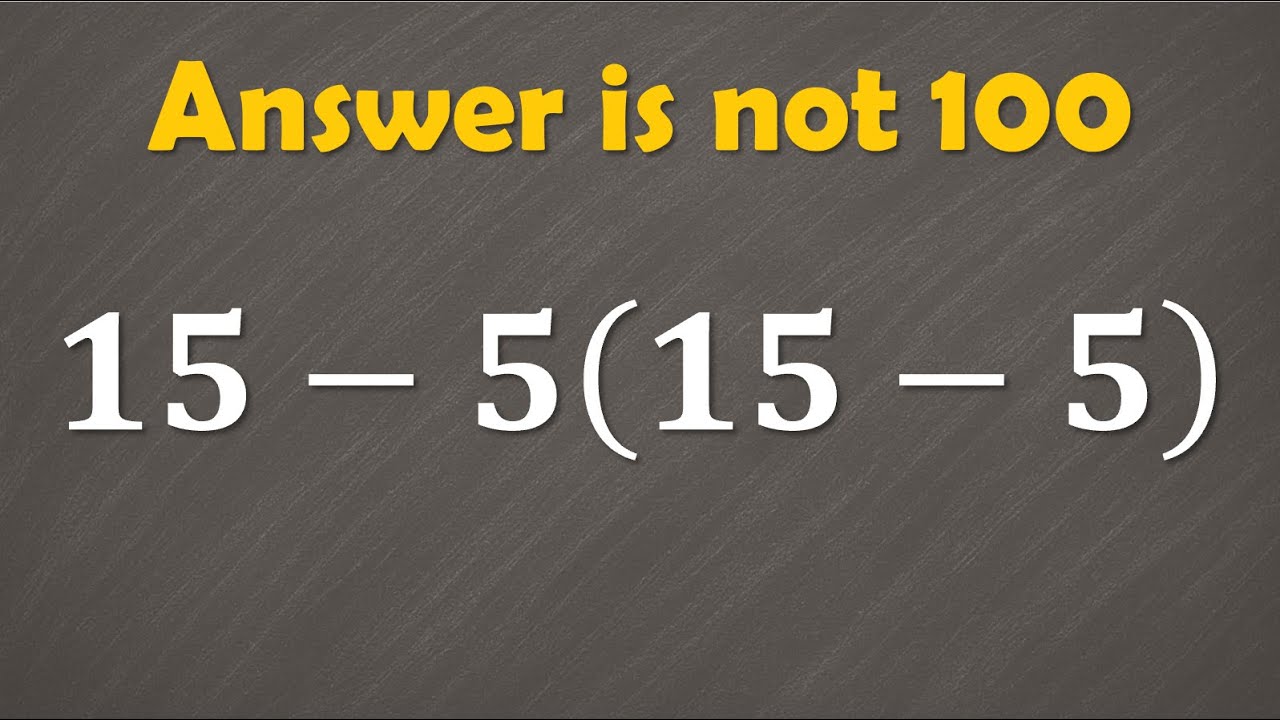 Only 1 in 5 Can Solve This PEMDAS Problem!