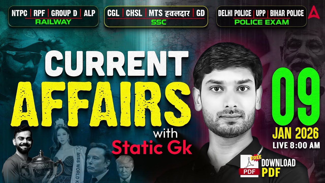 Current Affairs Today | 09 Jan Current Affairs 2026 | Daily Current Affairs by Ashutosh Sir