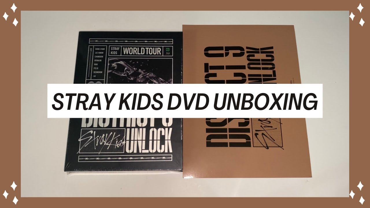 Unboxing STRAY KIDS District 9 Unlock World Tour DVD [Blu-Ray Version]