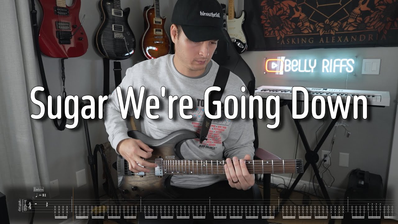 Sugar We're Goin Down - Fall Out Boy (Guitar Cover with Tabs)