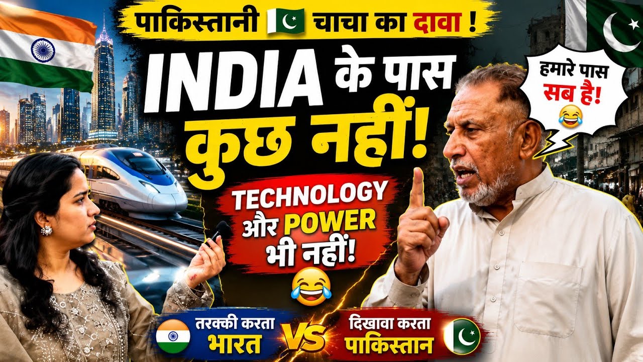 Pakistani Public Ka Funny Claim 😂 | India Ke Paas Kuch Nahi?