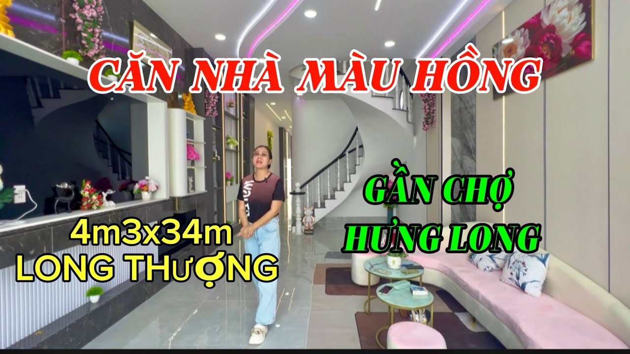 CĂN NHÀ MÀU HÔNG SIÊU DỄ THƯƠNG CÒN ĐÚNG MỘT CĂN SAU LƯNG CHỢ HƯNG LONG 