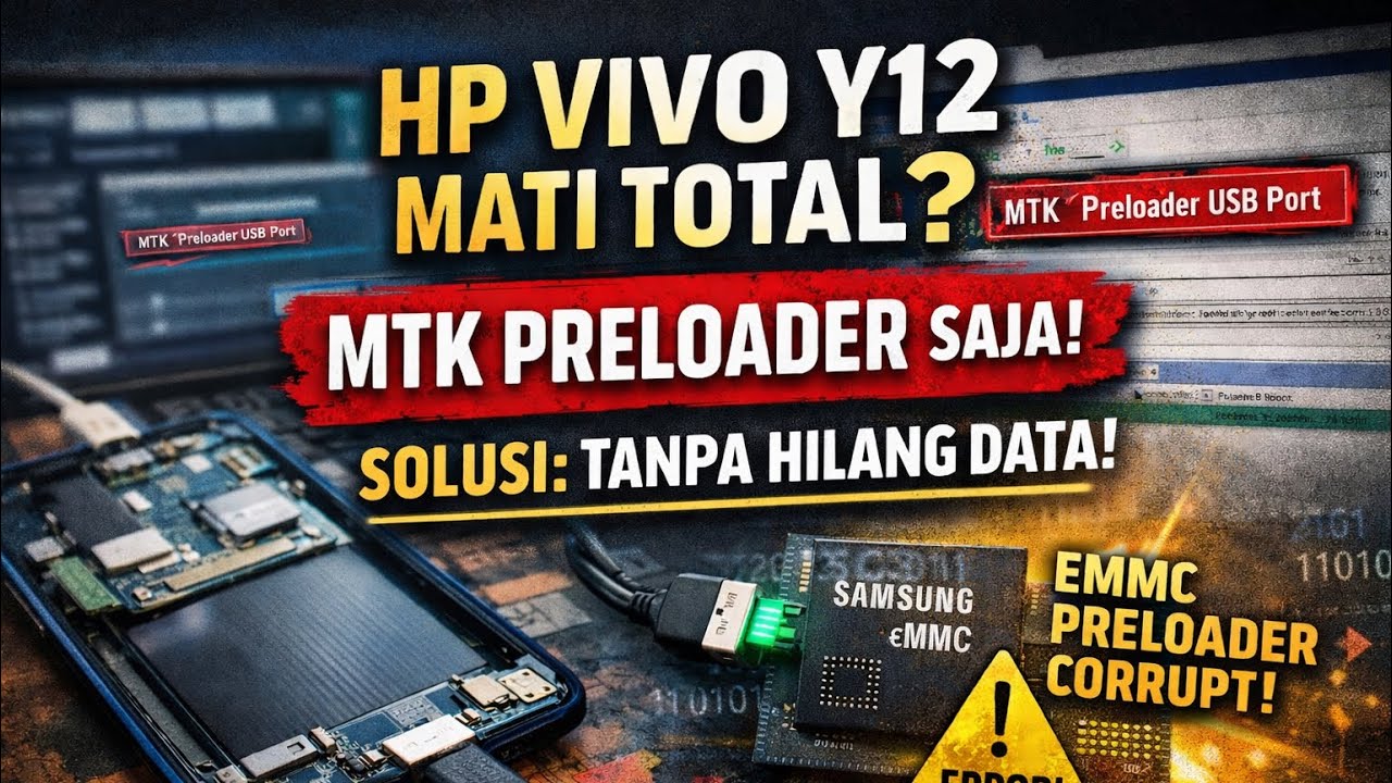 Vivo Y12 Mati Total — Terbaca MTK Preloader, Akar Masalah & Mekanisme Boot MediaTek