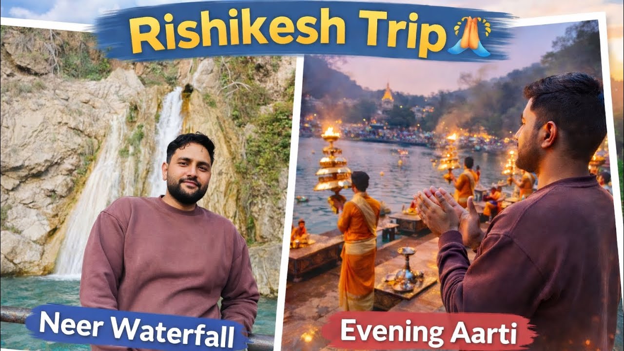 Neer waterfall full enjoy | हमने की पूजा घाट पर 😊❤️। daily vlogs 