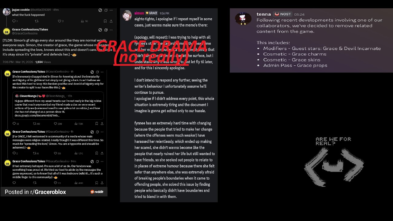 ...about the grace drama (and not its not april fools, its real)