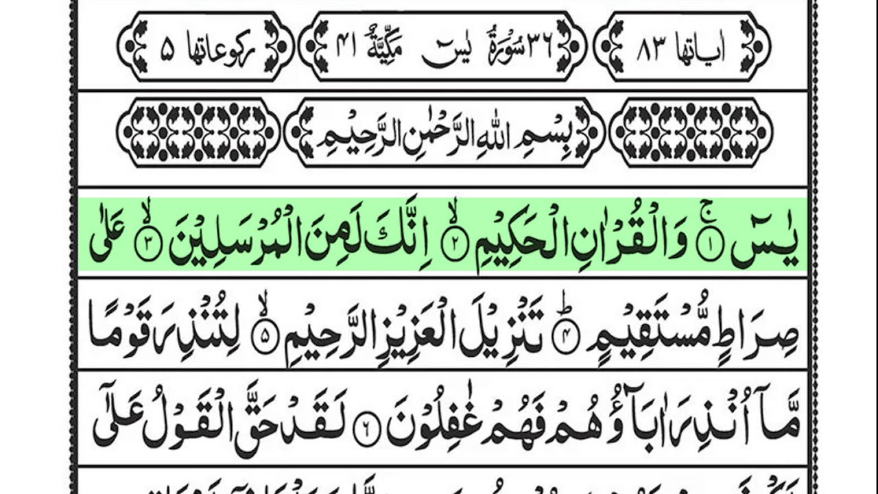 Surah Yaseen سورہ یاسین | Surah Yasin Complete | Surah Yaseen Highlighted | Sheikh Atta Ur Rahman