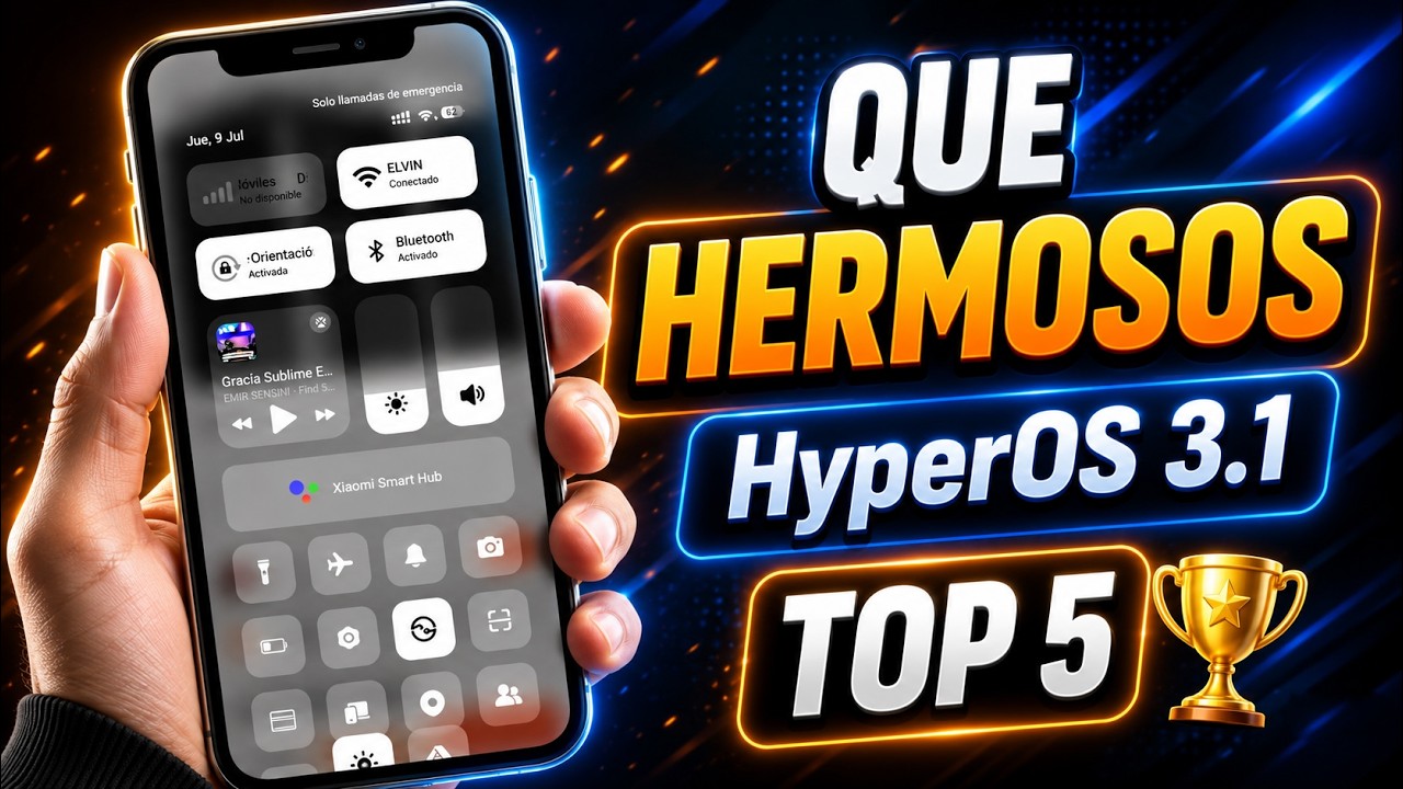 Tu Centro de Control se ver&aacute; ESPECTACULAR con estos 5 Temas de HyperOS 3.1 en Xiaomi, Redmi y POCO