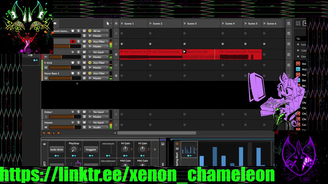 Chromatopunk Live, Xenon Chameleon, Bitwig Studio, 4-25-25