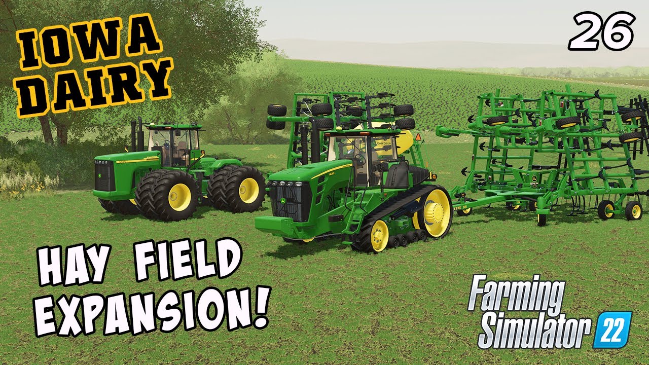 Chopping down trees to expand and streamline our haying operation! - IOWA DAIRY - UMRV EP26 - FS22