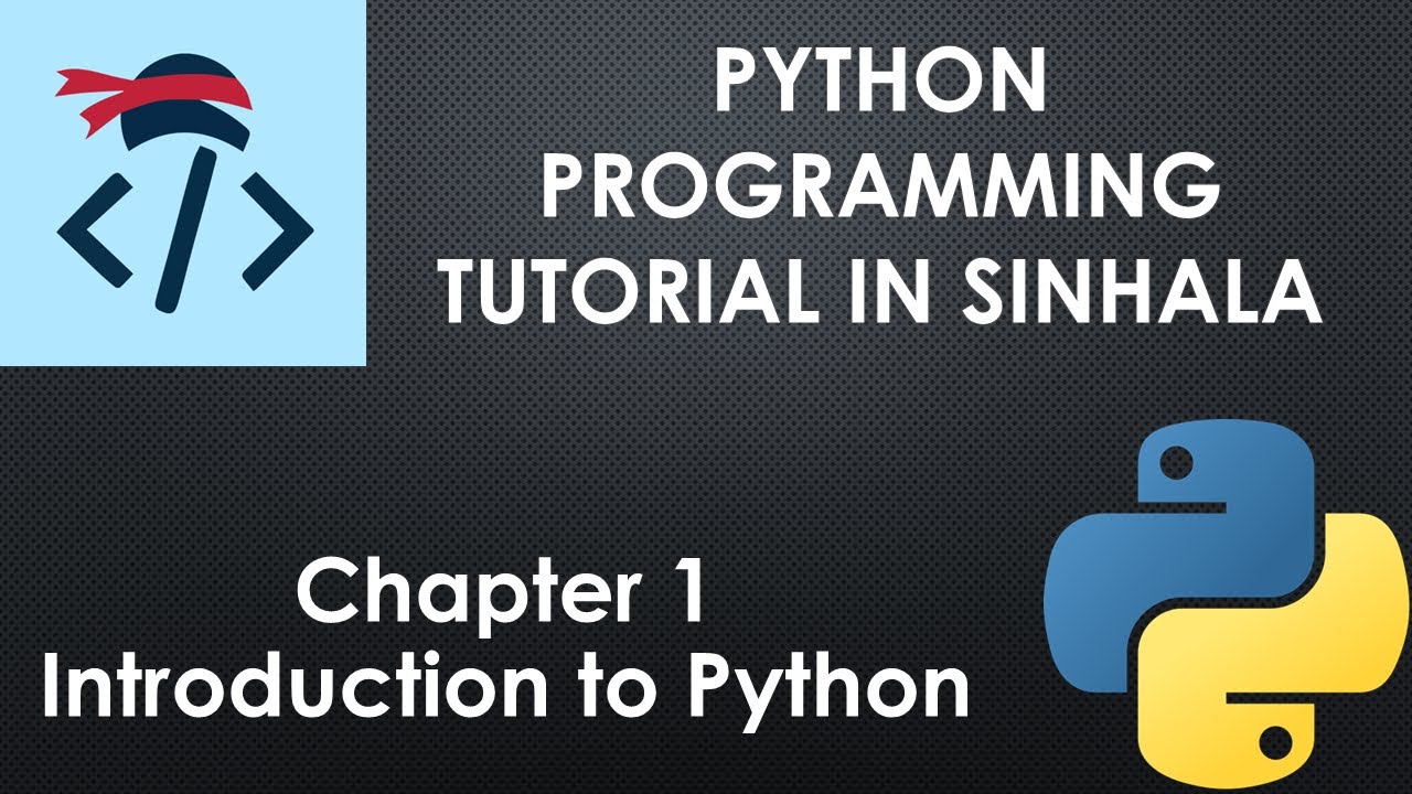 Introduction to Python Programming | Python Programming Tutorial in Sinhala