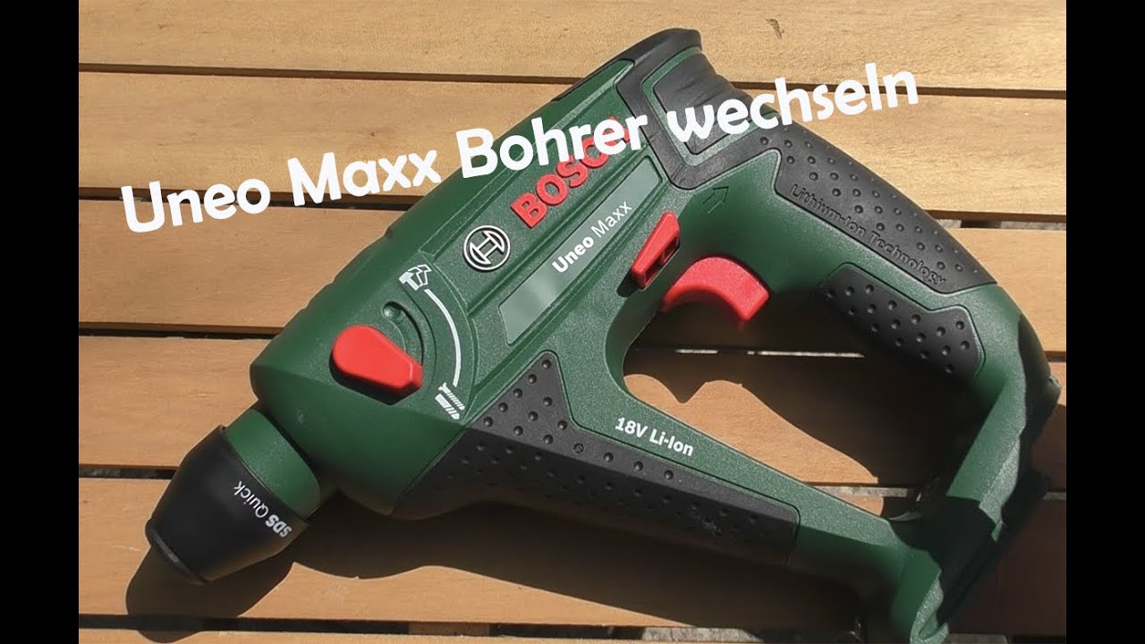 Bosch Uneo Maxx - Bohrer wechseln