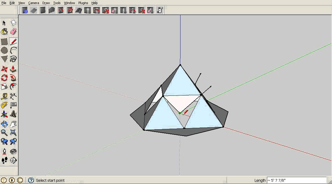 Octahedron Geodesic Dome Example
