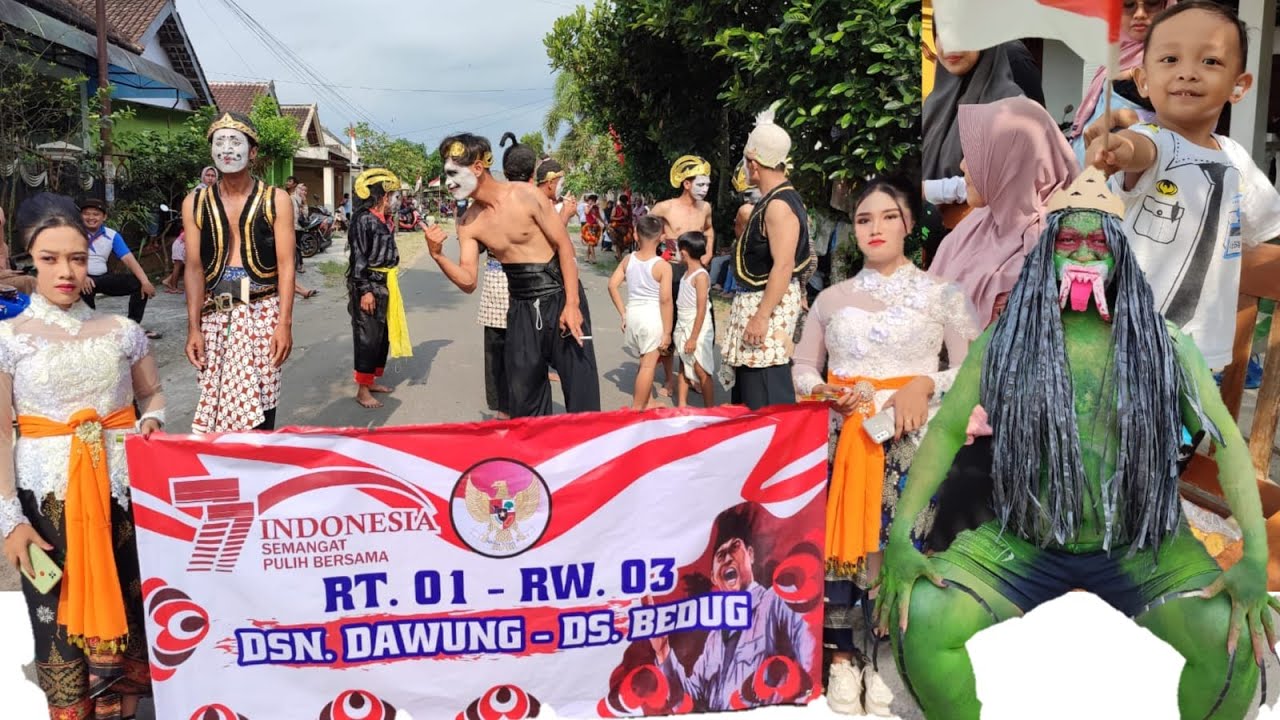 PAWAI KARNAVAL KEMERDEKAAN DESA BEDUG | DRAMA MAS ALFAT | ALFAT N FAMILY