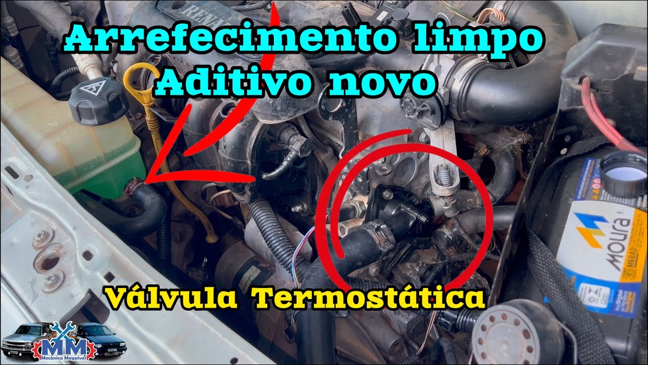 LIMPEZA ARREFECIMENTO, TROCA TUBO ÁGUA E VÁLVULA TERMOSTÁTICA - RENAULT CLIO 2001