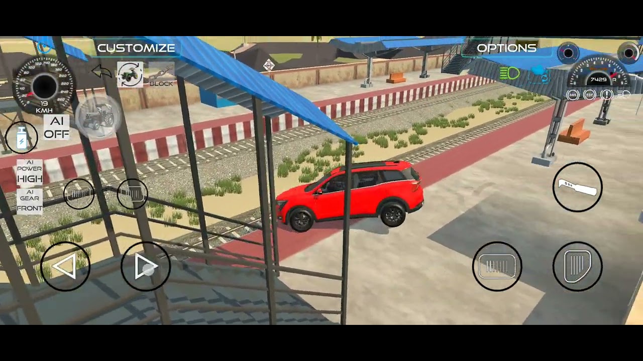 Scorpio car game 😡😱#thar #gaming #scorpio #viral 