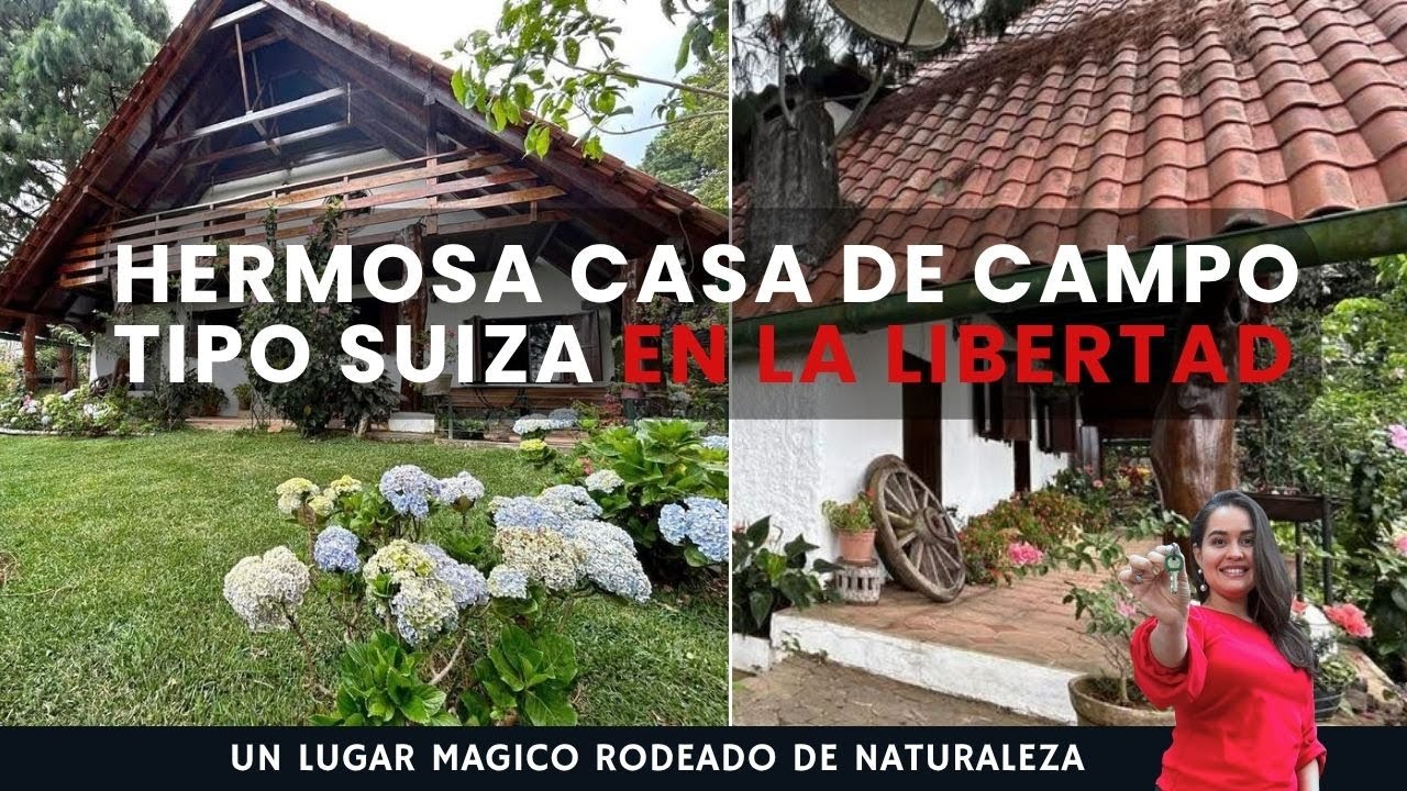 Casa estilo suizo en EL Salvador. La Libertad | Naturaleza, lujo y vistas únicas