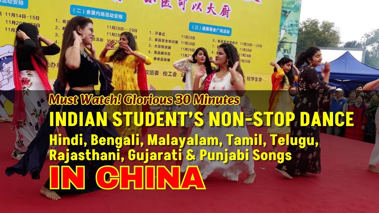 33 Non-Stop Bollywood, Kollywood, Mollywood and Tollywood Dance in China.