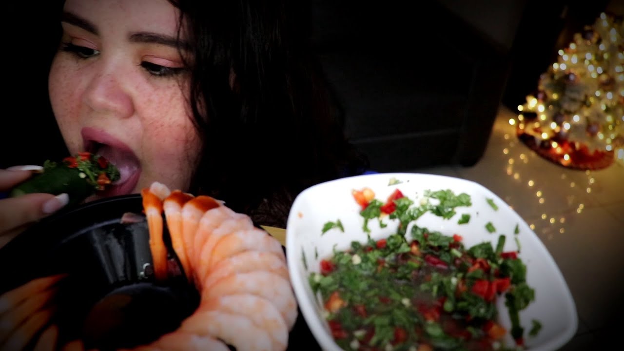 ASMR Español | MUKBANG SEAFOOD Langostinos & Sonidos MUY CRUJENTES | ASMRJulyDots