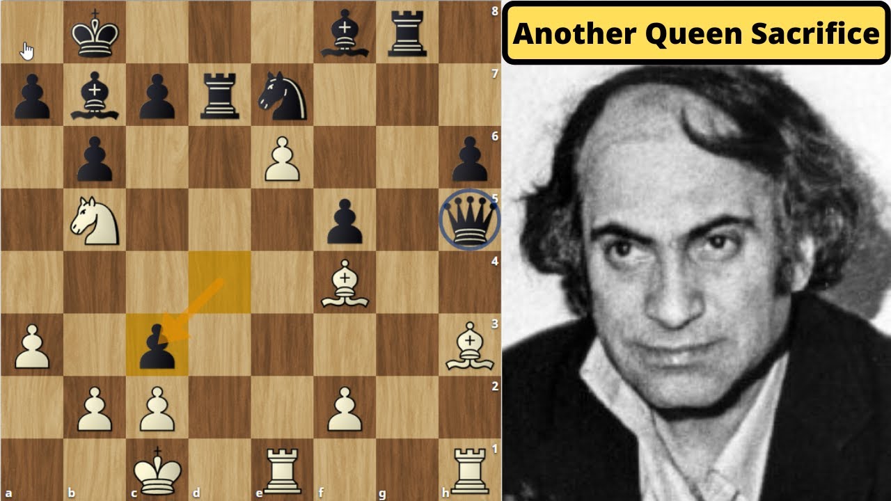 Insane Queen Sacrifice by Mikhail Tal against Bulgarian GM Nikola Pedevsky