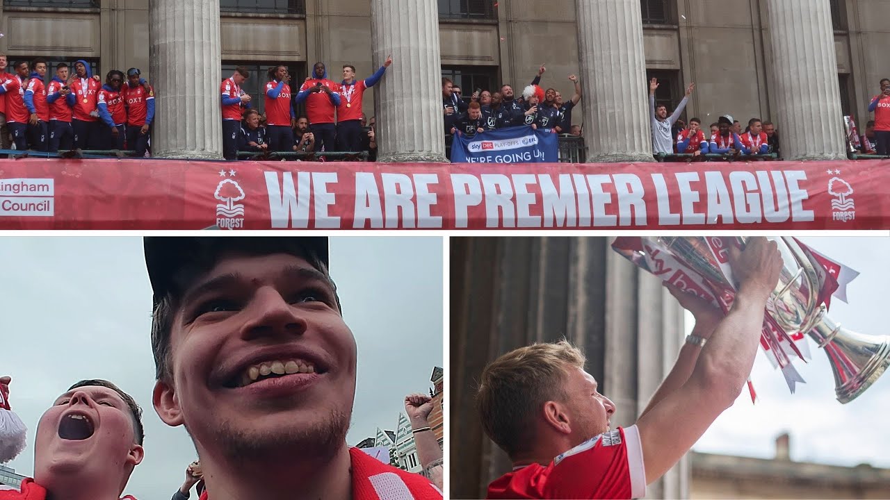 NOTTINGHAM FOREST MARKET SQUARE PROMOTION CELEBRATIONS! - VLOG