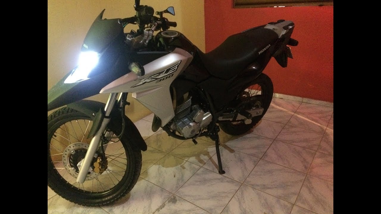 XRE com lampada de LED, pense bem antes de coloca!!!