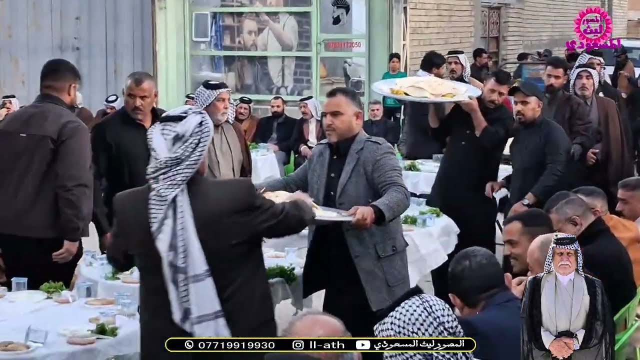احياء مراسيم يوم السابع الفاتحة الشيخ جواد ال صافي الخالدي شيخ عشائر بني خالد في محافظه كربلاء