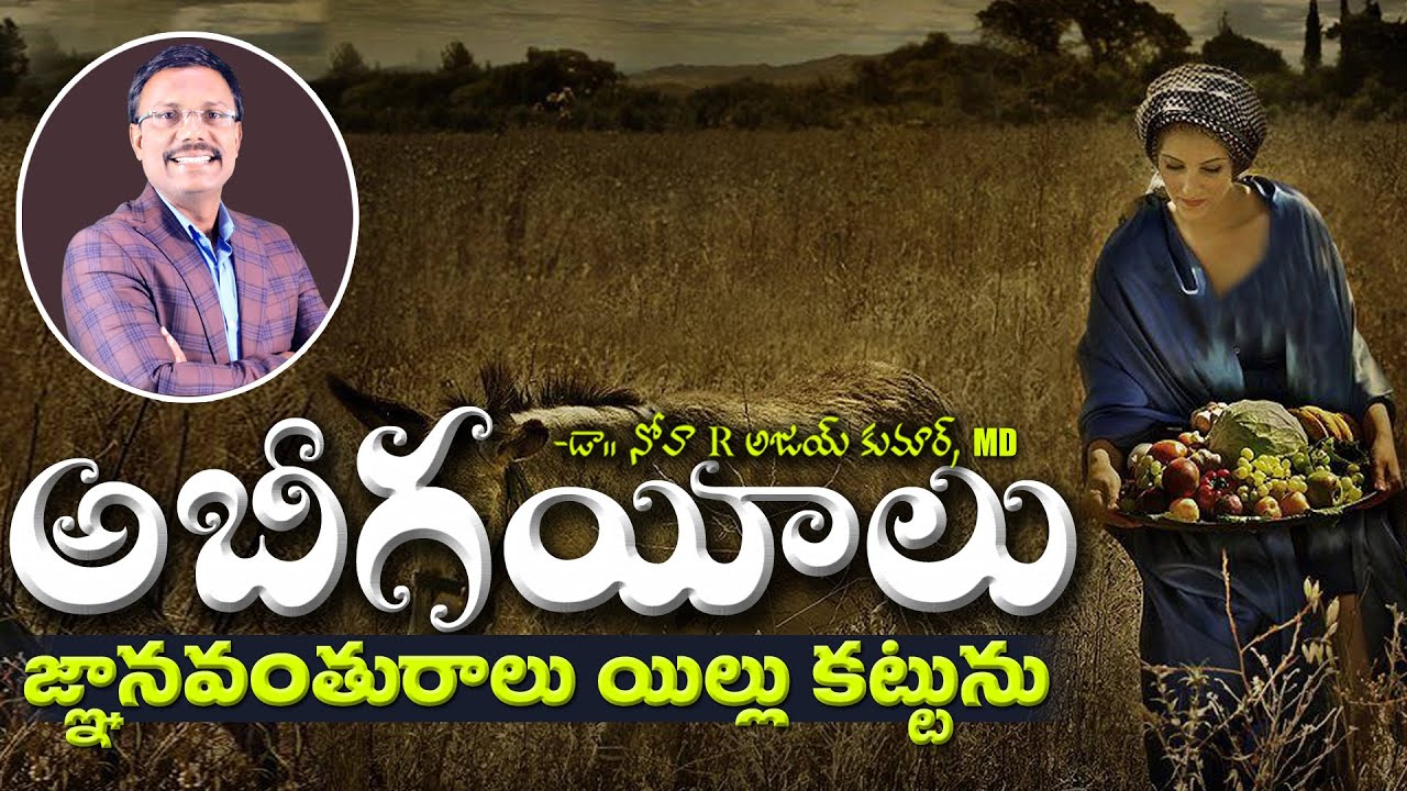 అబీగయీలు జ్ఞానవంతురాలు ఇల్లు కట్టును - Story of Abigail - Dr. Noah