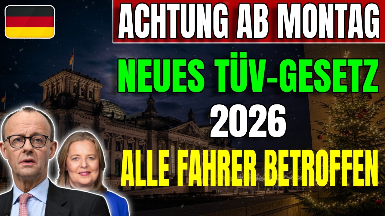 🚨 Ab Montag gültig: Neue TÜV-Regeln 2026 – Das müssen Autofahrer jetzt wissen!