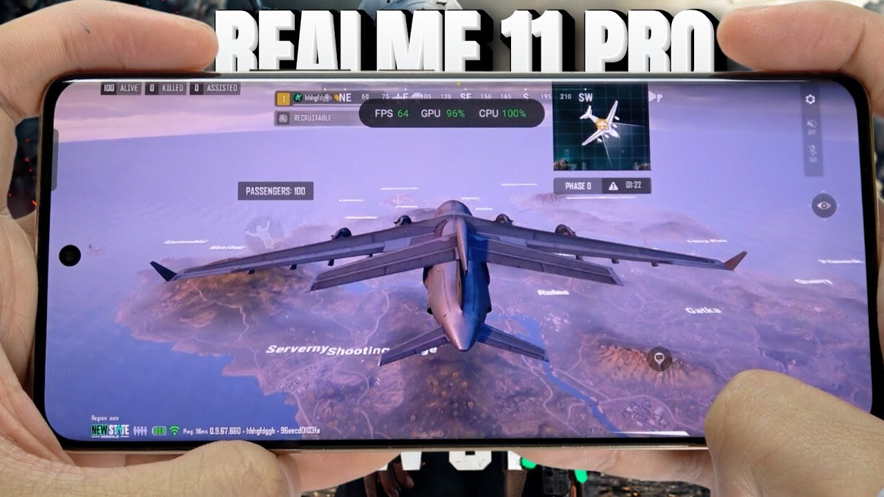 Realme 11 Pro test game PUBG New State 2024 | Dimensity 7050 5G