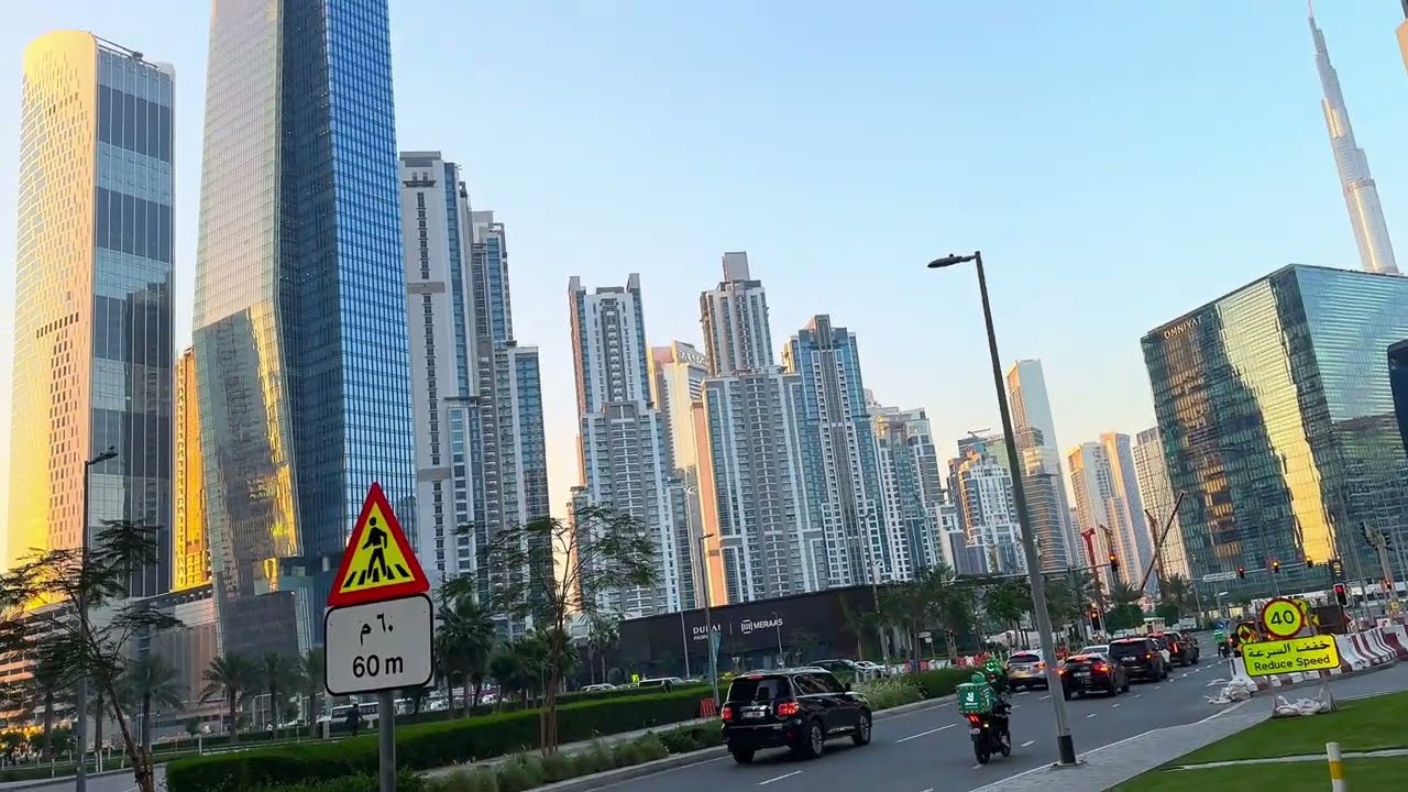 Jumeirah Canal to Business Bay Walk 🚶‍♂️ | Dubai Night Walk | 4K UHD