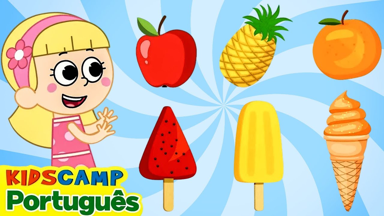 Aprenda cores com frutas e picolés de sorvete 🌈🍓🍦 | A aventura de cores da Elly e da Eva!